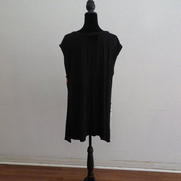 Colorful Abstract Tank Top, with shiny beads details, Orange, black, pink, red, - Picture 7 of 8